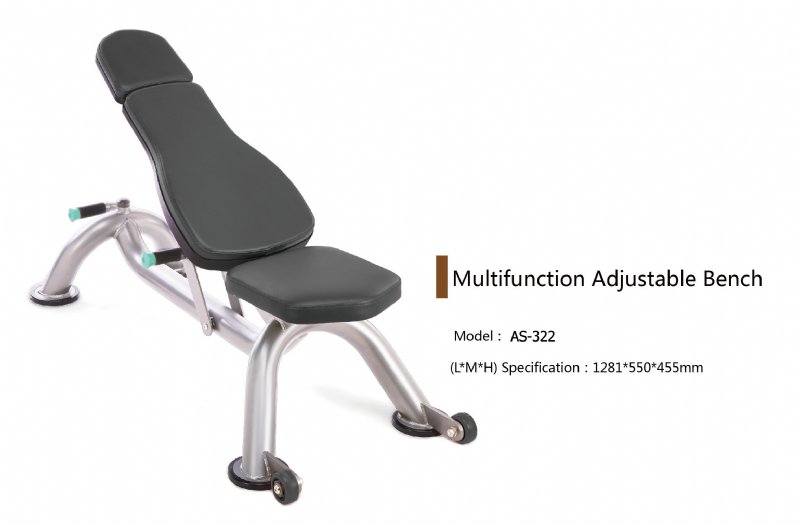 AS-322 MULTIFUNCTION ADJUSTABLE BENCH